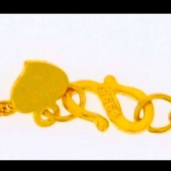 24k SOLID GOLD BELL BRACELET/ 6.5” LENGTH 🔥 - Picture 7 of 9